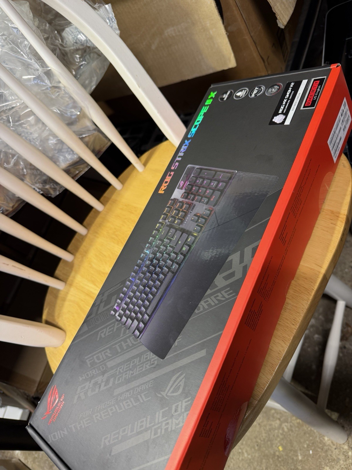 ASUS - ROG Strix Scope II X Full-size Wired Mechanical RGB Gaming Keyboard Black