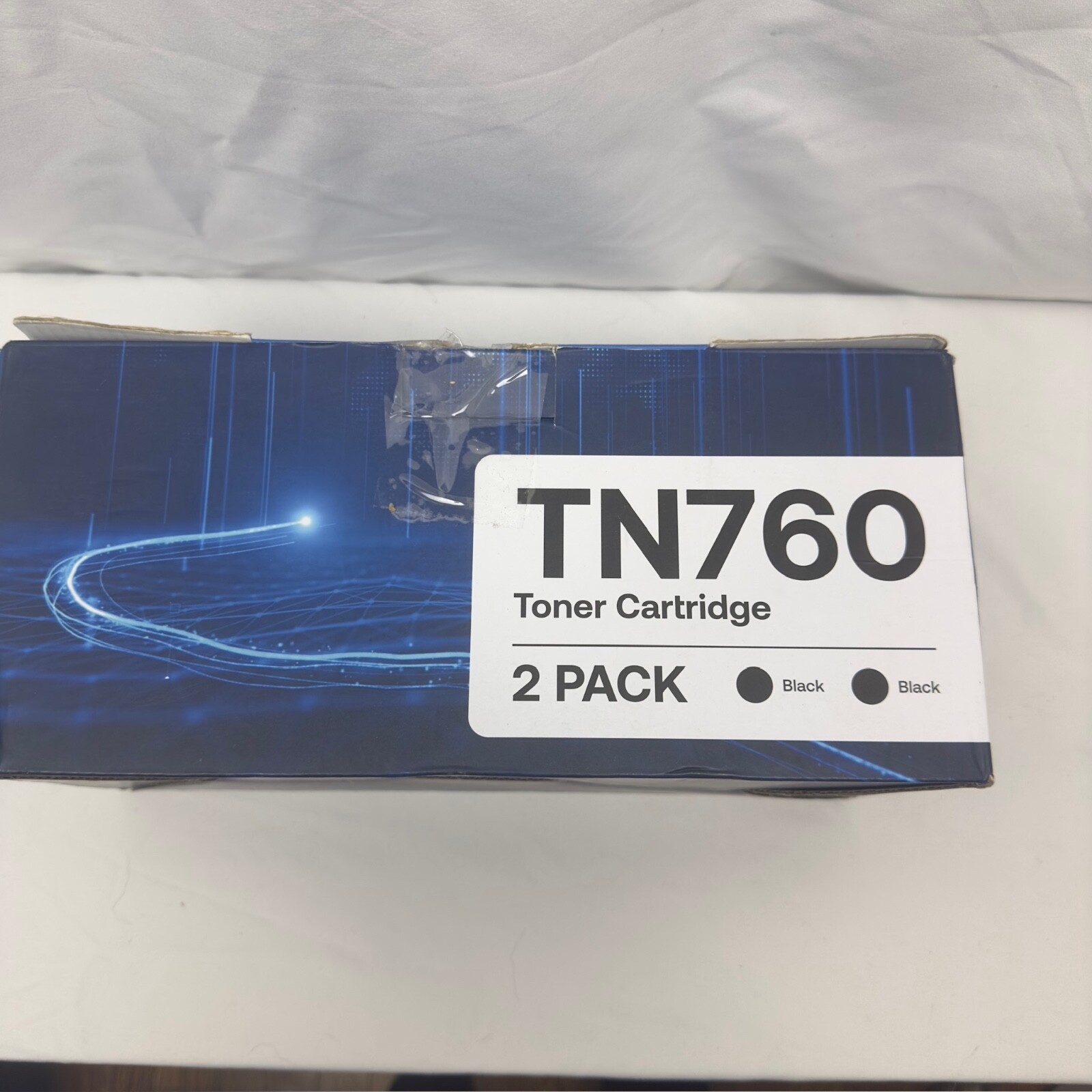 2-Pk/Pack TN760 Toner Cartidge For Brother Black Ink