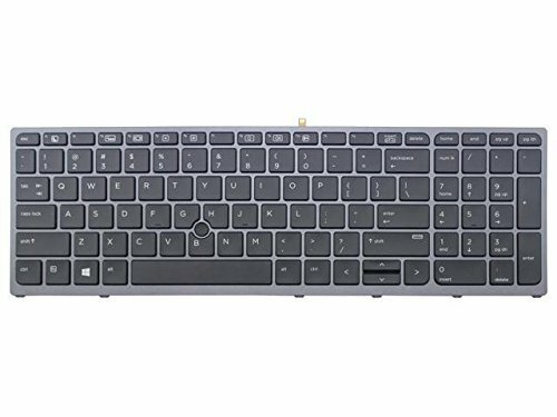 NEW HP Zbook 15 G3 17 G3 US Backlit & Pointer Keyboard Framed 848311-001