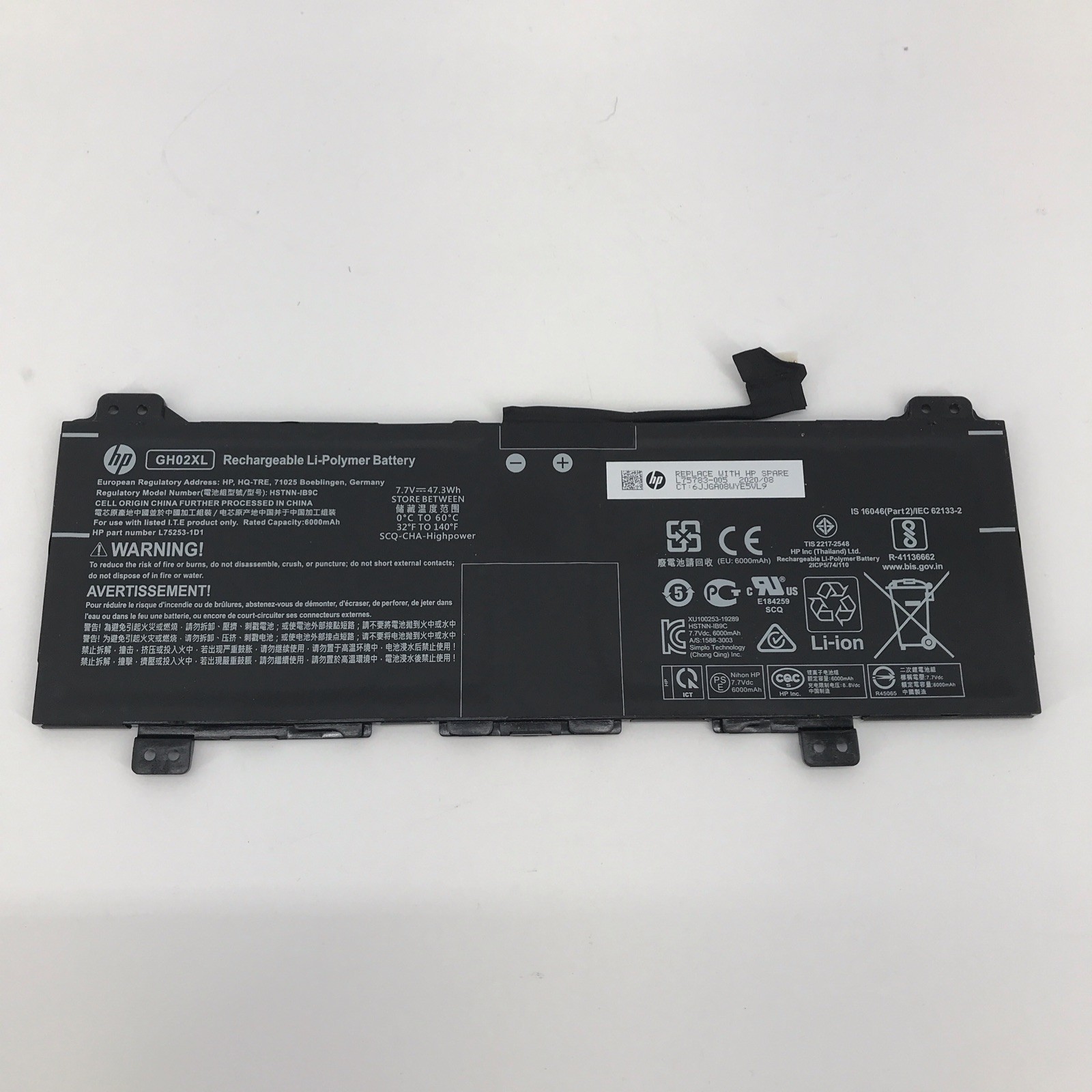 HP Chromebook 11/11A G8, 11/11MK G9, G3/G4 EE Battery GH02XL HSTNN- Lot of 5