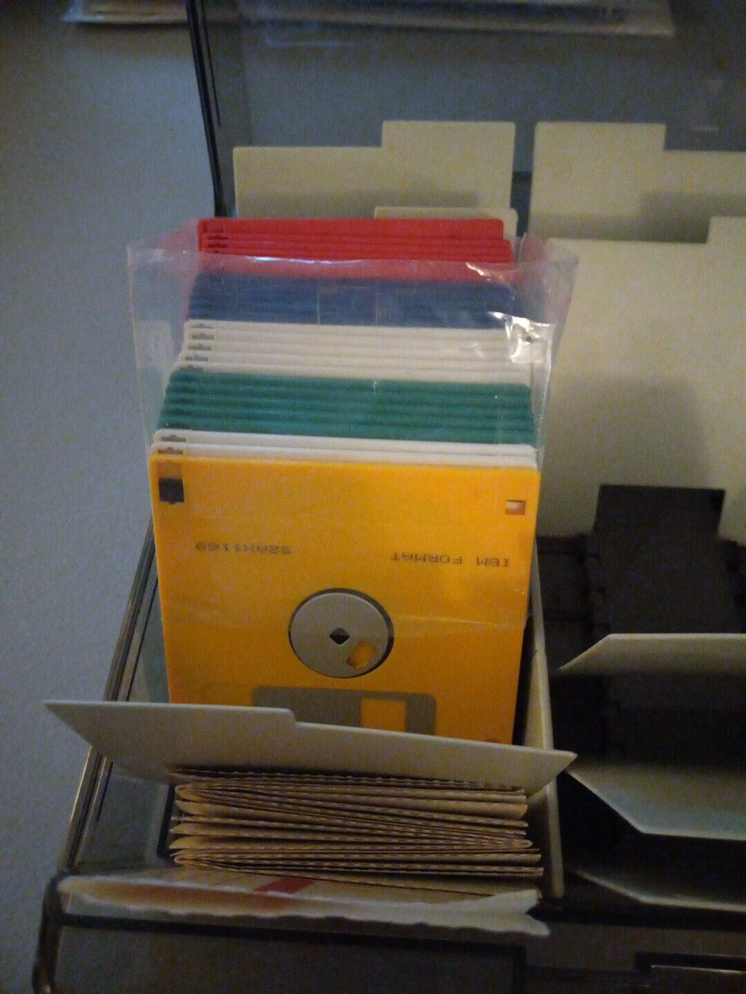 24 New Sony Disks, and labels in plastic box