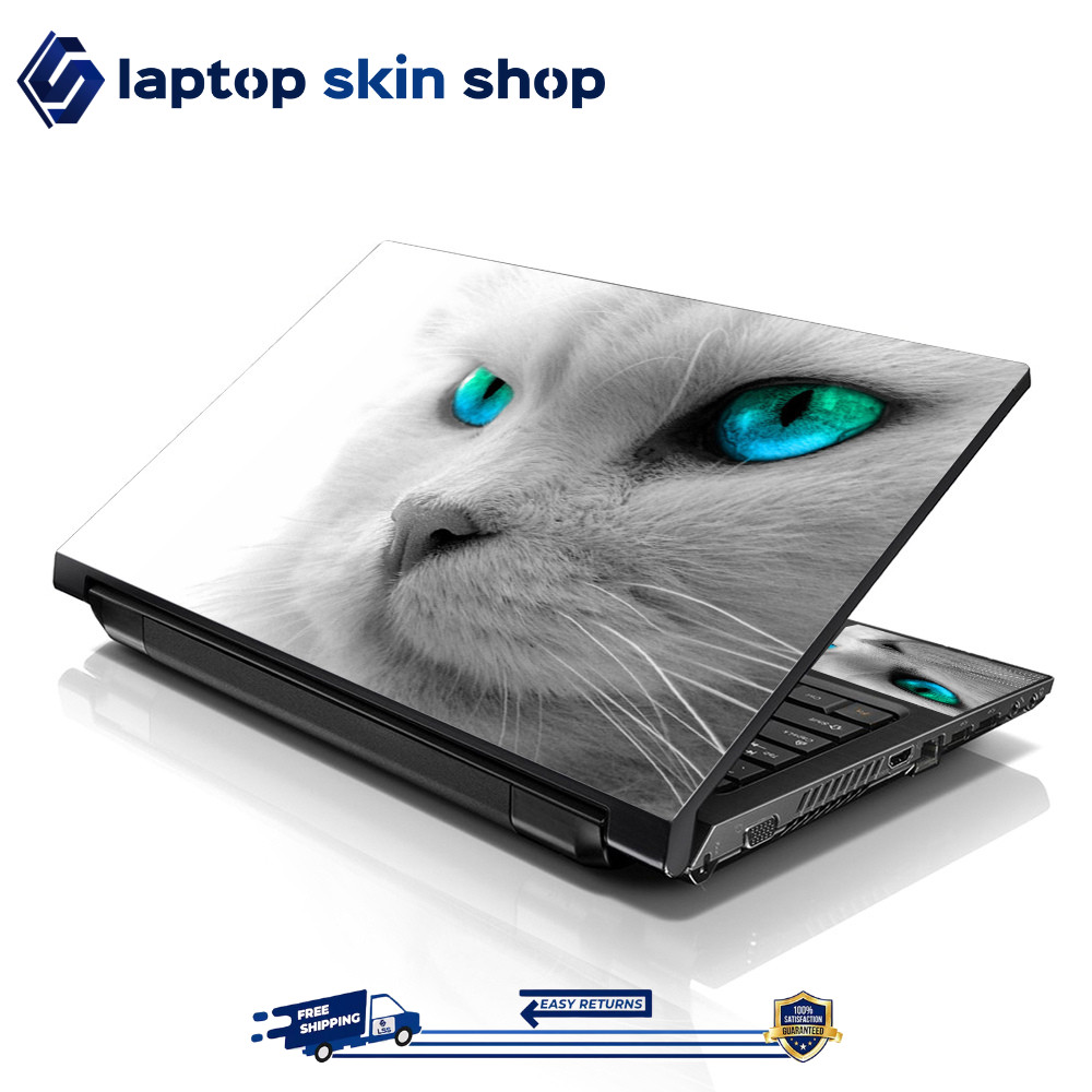 Laptop Skin Sticker Decal Cover Cute Cat for Notebook Apple Dell Asus 13-16 inch