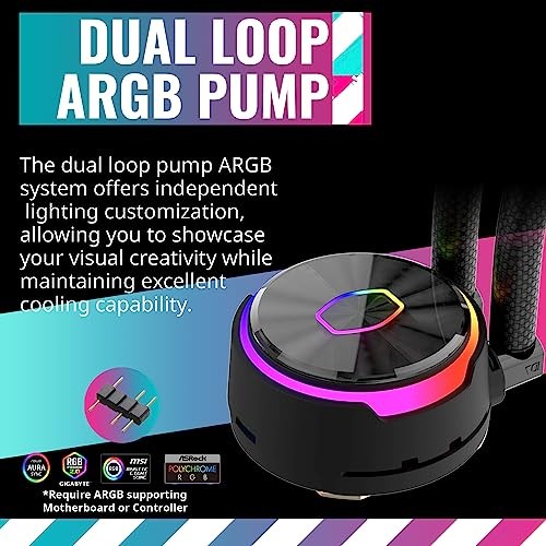 MASTER MASTERLIQUID PL360 FLUX CLOSE-LOOP AIO CPU LIQUID COOLER, GEN2 COOLER