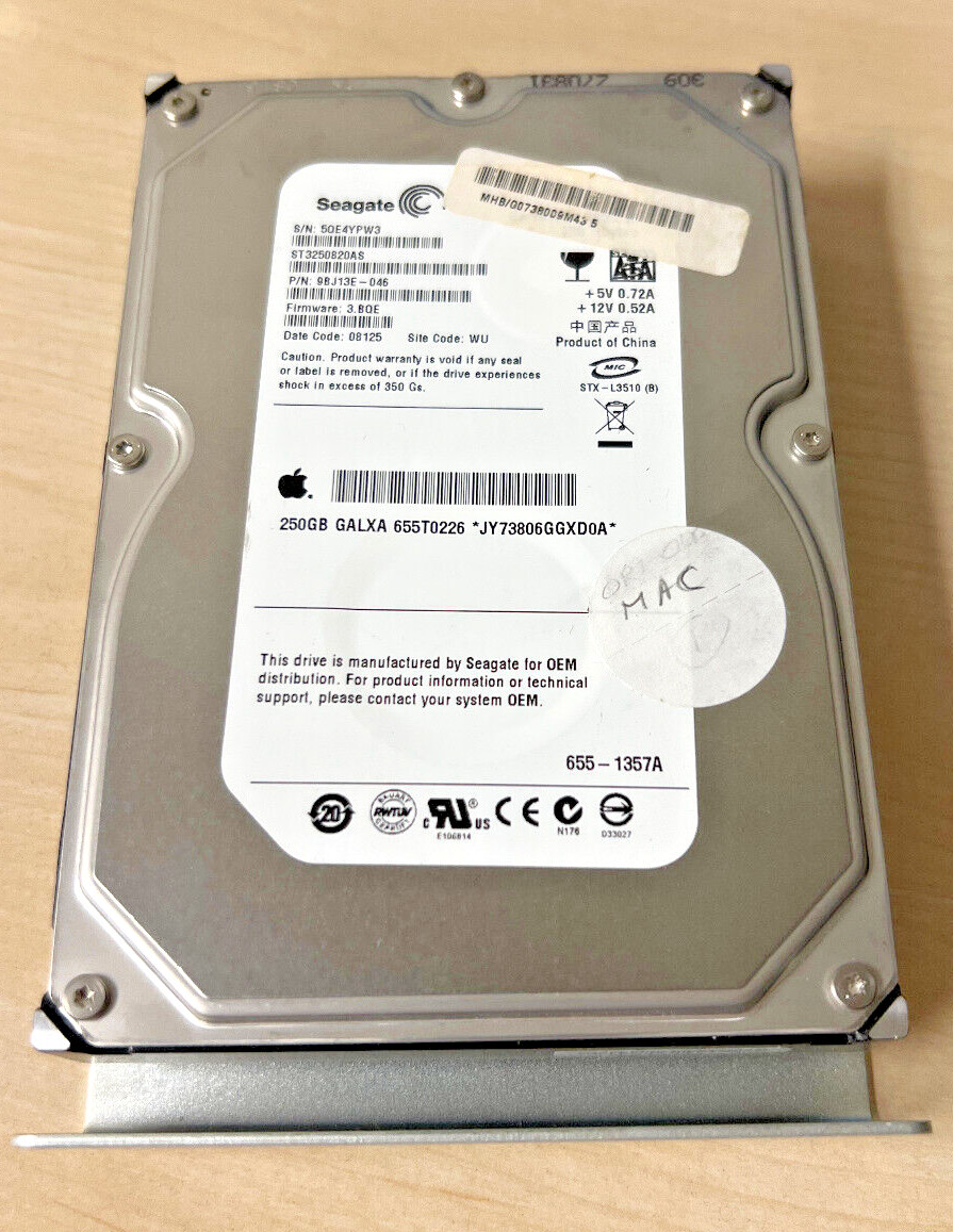 Seagate ST3250820AS 250GB 7200 RPM SATA 3.5″ Hard Drive