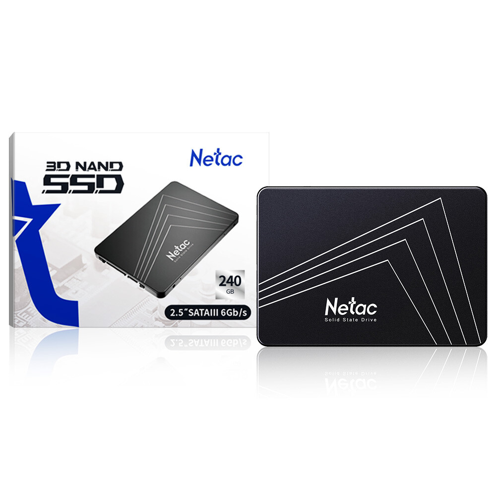 Netac Internal SSD 240GB Solid State Drive 2.5'' SATA III 6GB/s Up to 510MBps