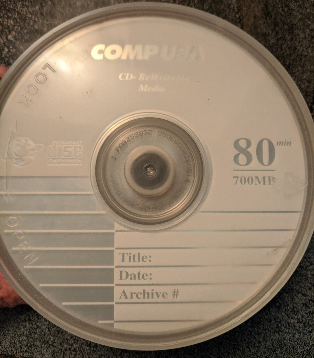 COMPUSA 25 PACK CD-RW 700MB 80 MIN 4X NEW SEALED