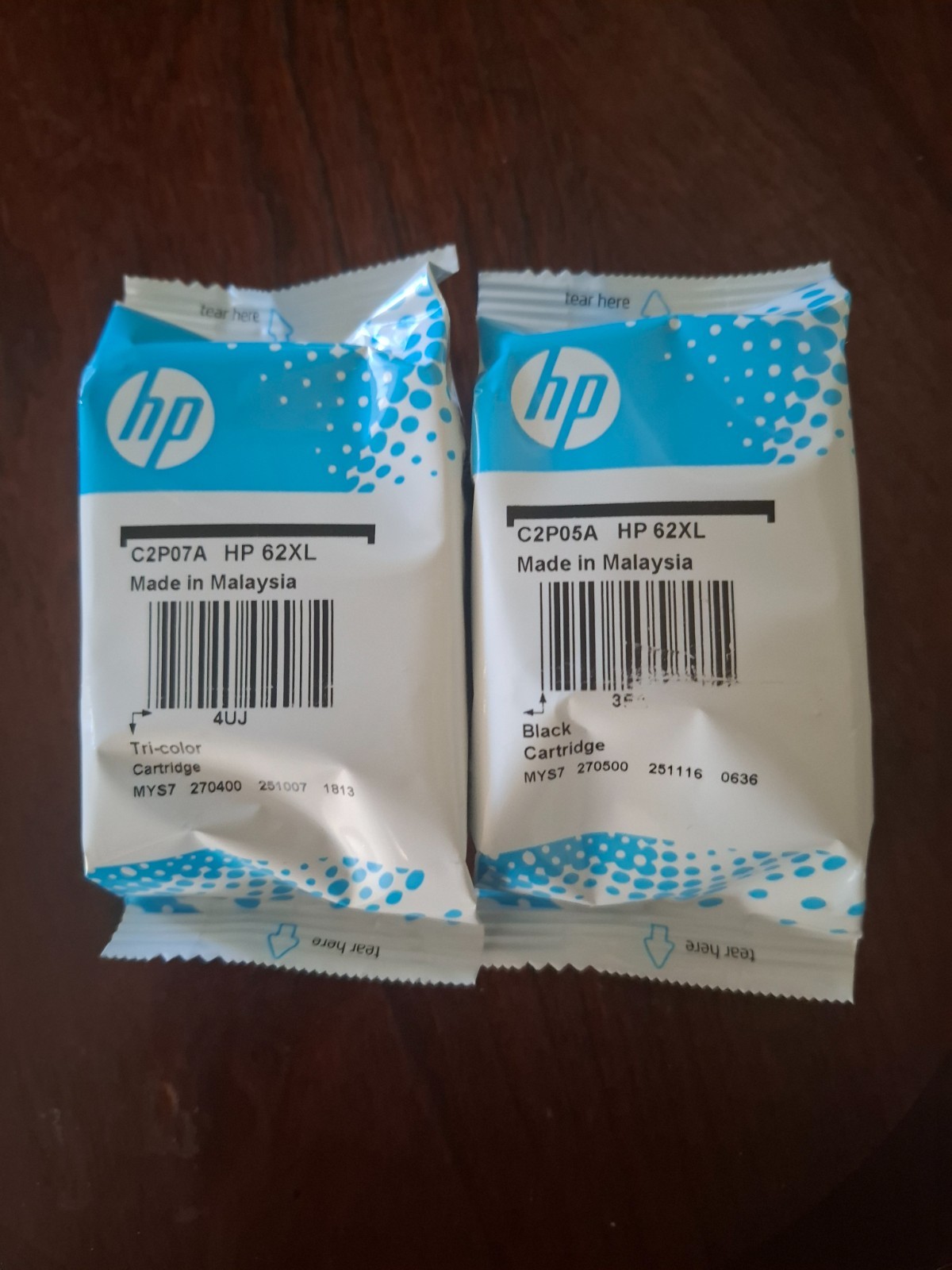 HP  62xl  Black  tricolor  combo  Ink Cartridge  Fast Ship 2027