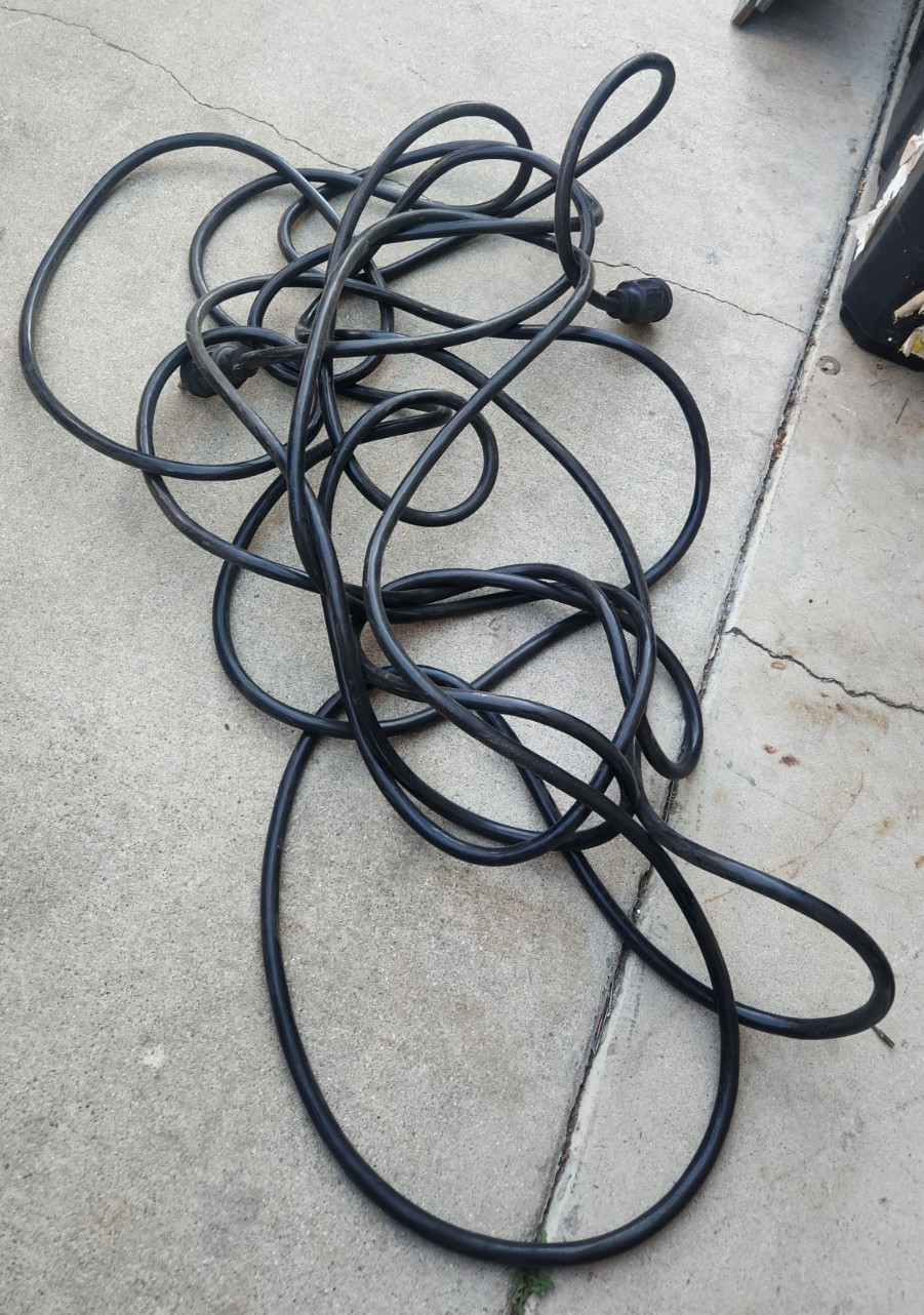10 AWG Locking Power Cord (NEMA L5-30P to NEMA L5-30R) - 3/6/10/15/25 ft