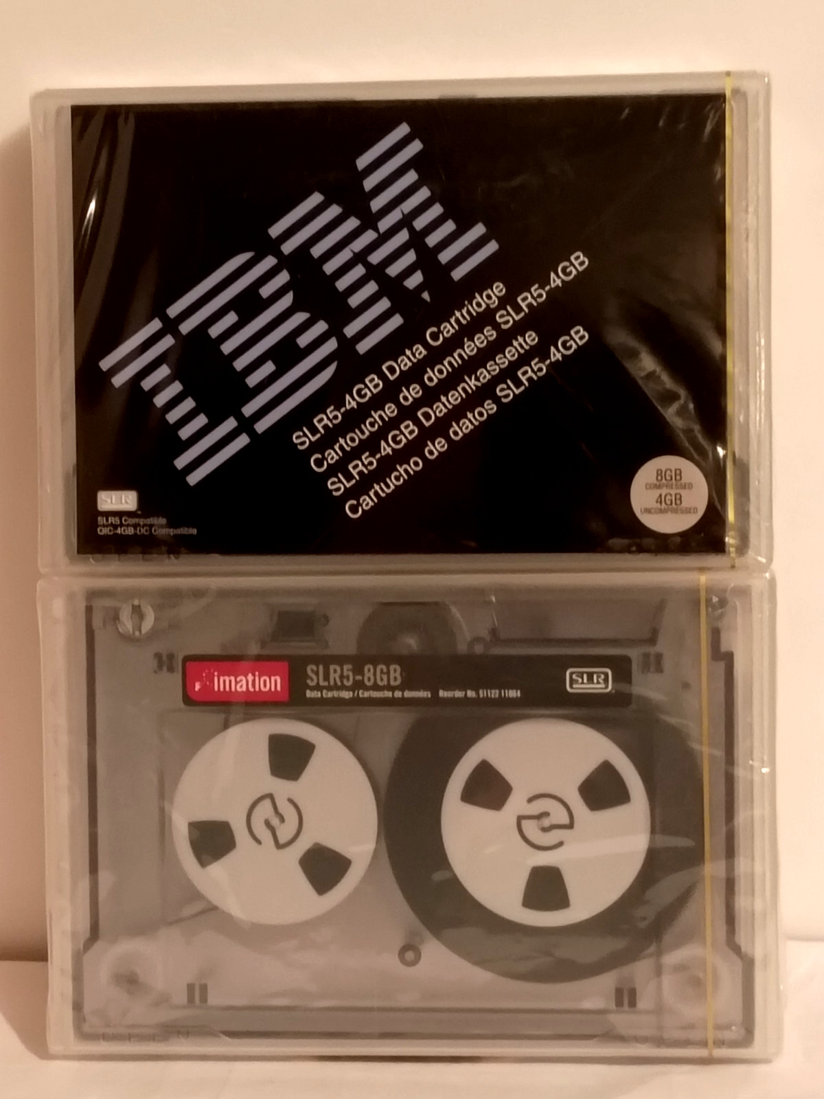 SLR5-4GB Data Cartridges IBM and Imation New Lot of 2 