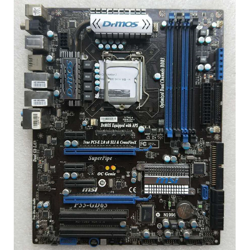 For MSI P55-GD65 LGA1156 DDR3 ATX Motherboard Tested