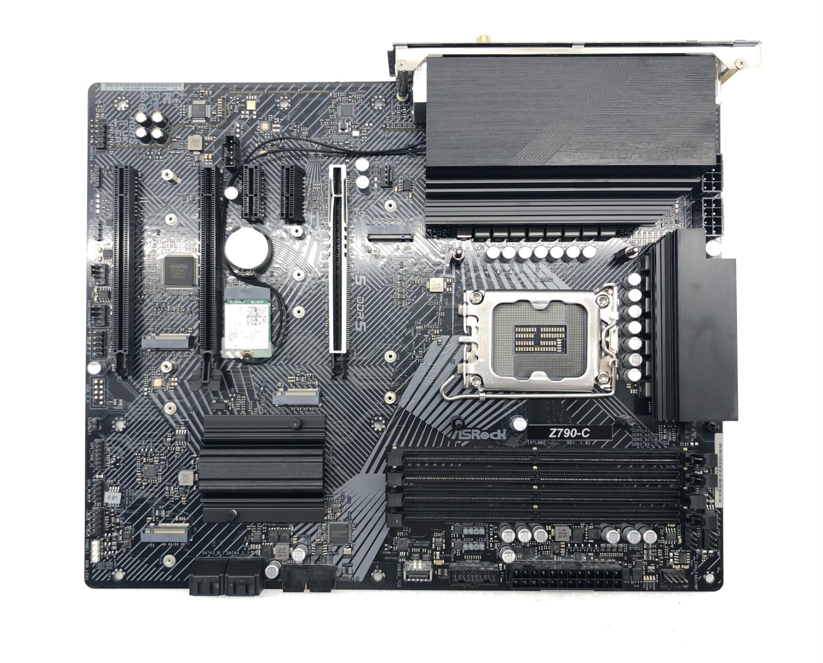 DAMAGED NO RETURNS ASROCK Z790-C ATX MOTHERBOARD INTEL LGA1700 DDR5 WiFi PCLe