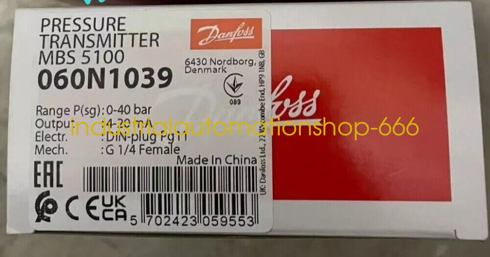 1PC NEW DANFOSS MBS5100 060N1039 Pressure Transmitter Via DHL or FedEX