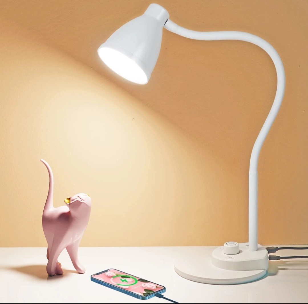 Reading Light Intelligent Induction Auto Dimming Task Lamp Flexible Neck