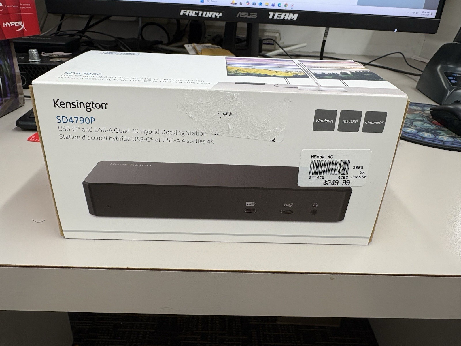 Kensington SD4790P USB-C and USB-A Quad 4K Hybrid Docking Station