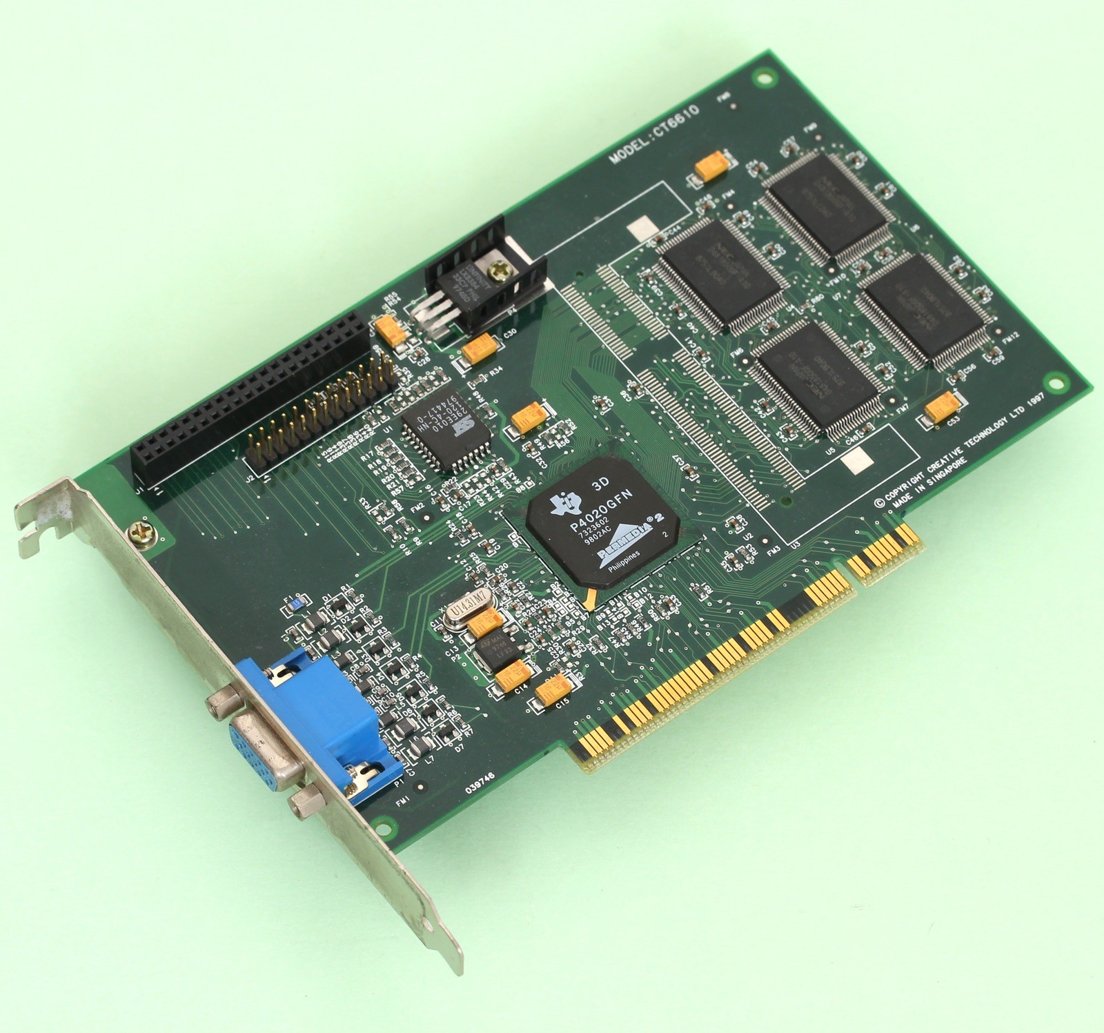 Creative Labs CT6610 Graphics Blaster Exxtreme 4MB 3Dlabs Permedia 2 PCI Card