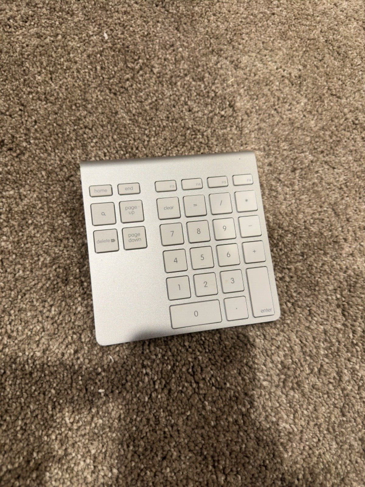 Belkin F8T067 Aluminum YourType Bluetooth Wireless Keypad for iMac Mac UNTESTED
