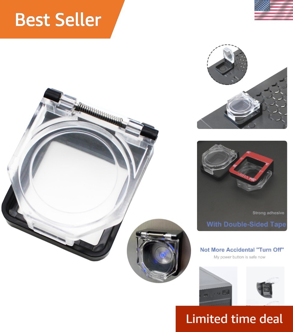 High-Quality Transparent Push Button Cover – Protects Against Accidents