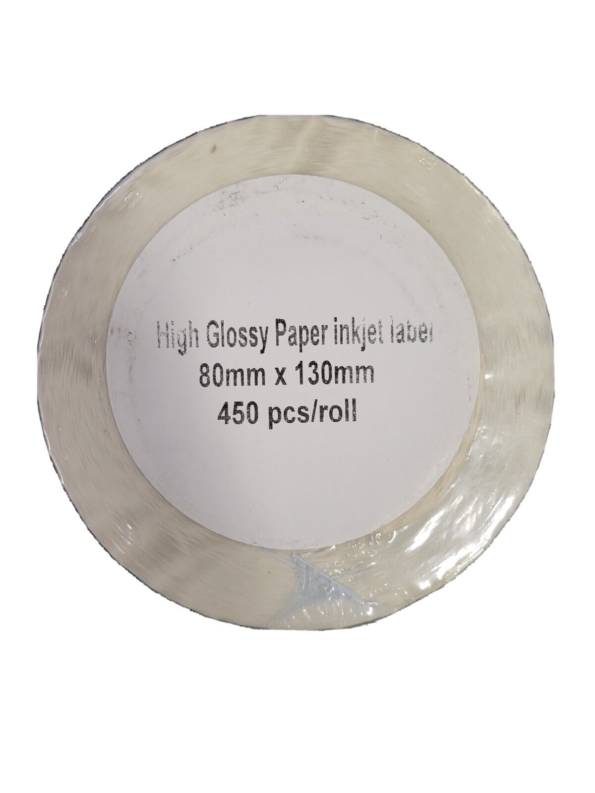 High Glossy Paper Inkjet Label 80mmx130mm 450pcs/Roll