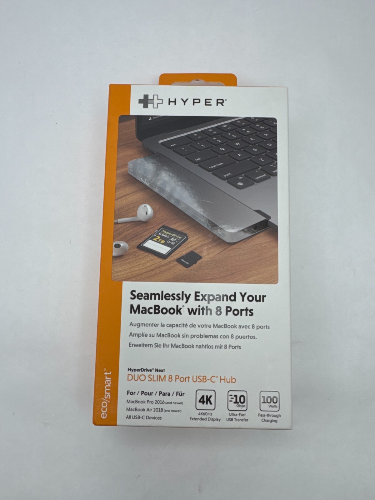 Hyper HyperDrive Next 8 Port USB-C Hub 4K HDMI, USB4/Thunderbol 4 Macbook pro ai