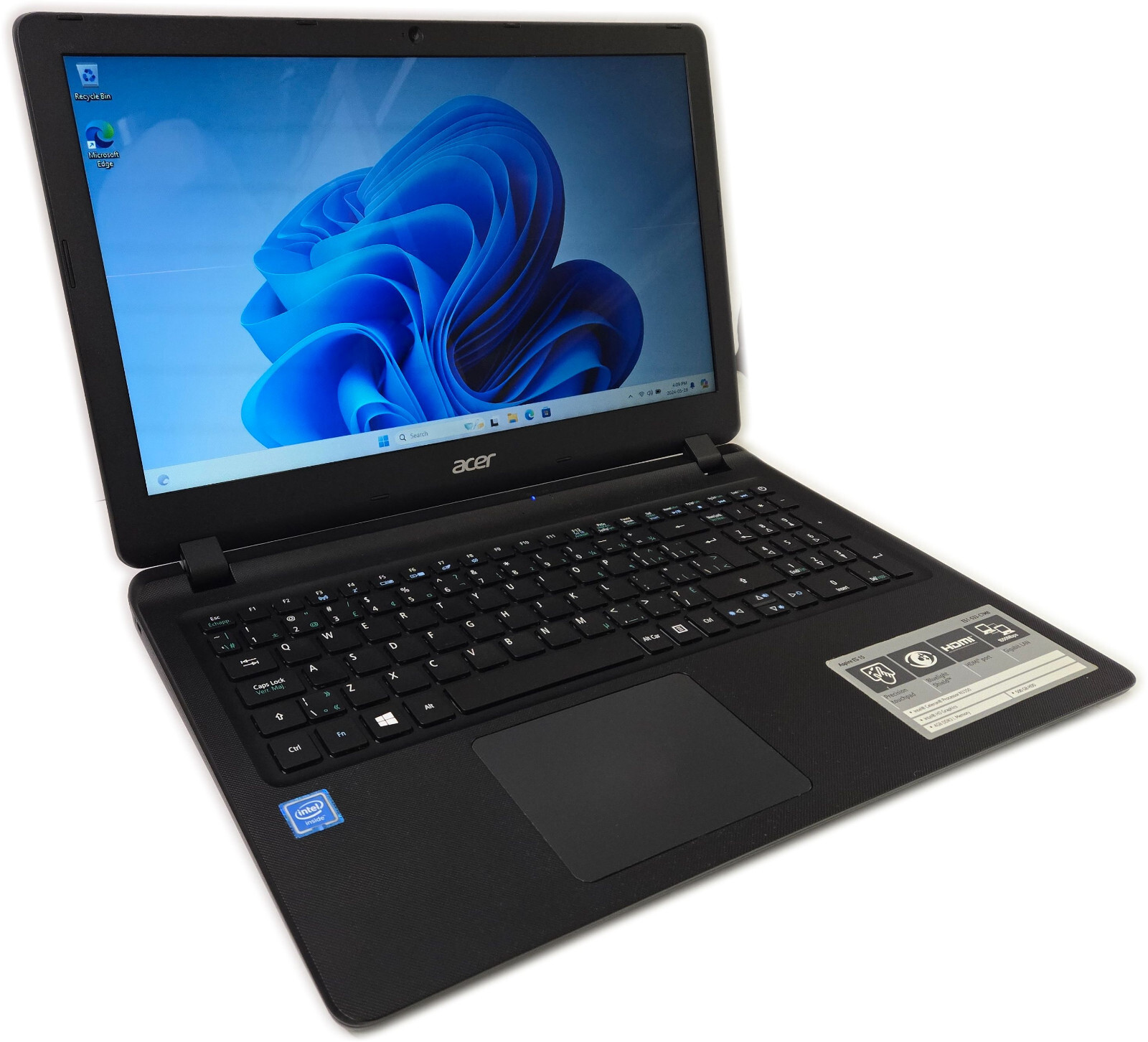 ACER Aspire ES1-533 15.6" Notebook Laptop Celeron N3350 1.1GHz 4GB 500GB Win 11