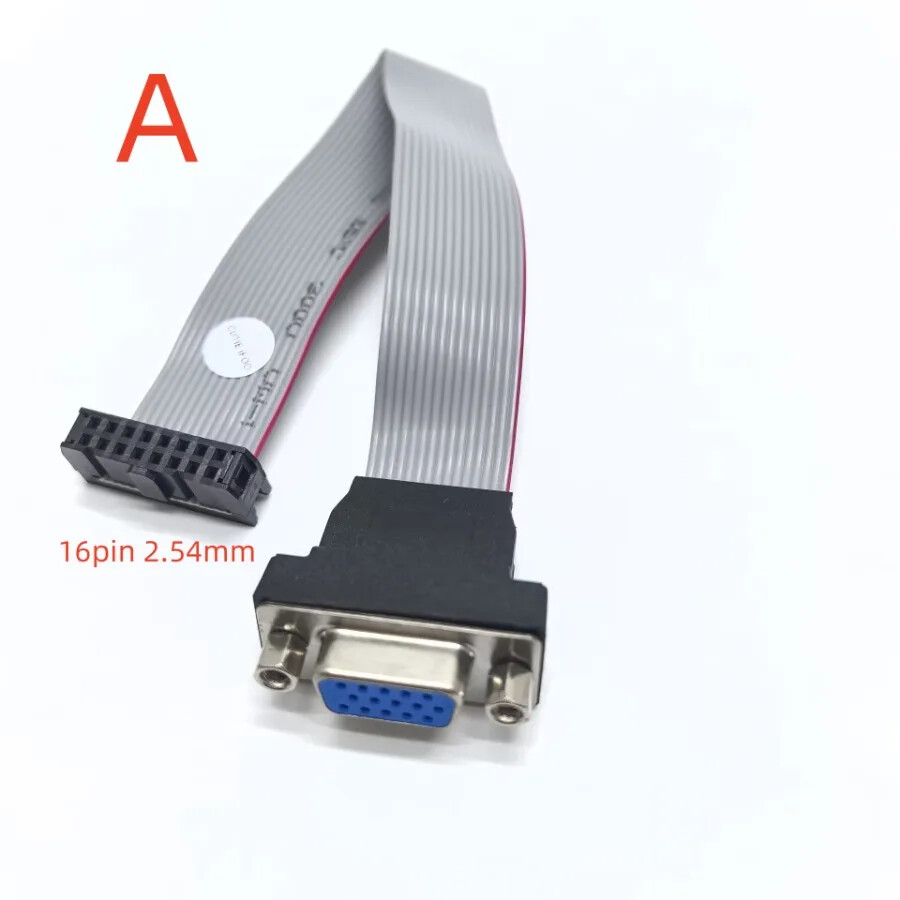 Mainboard VGA 2.54mm 2.0mm 12P 14P 16P Female To 15P Bracket GPU Extension Cable