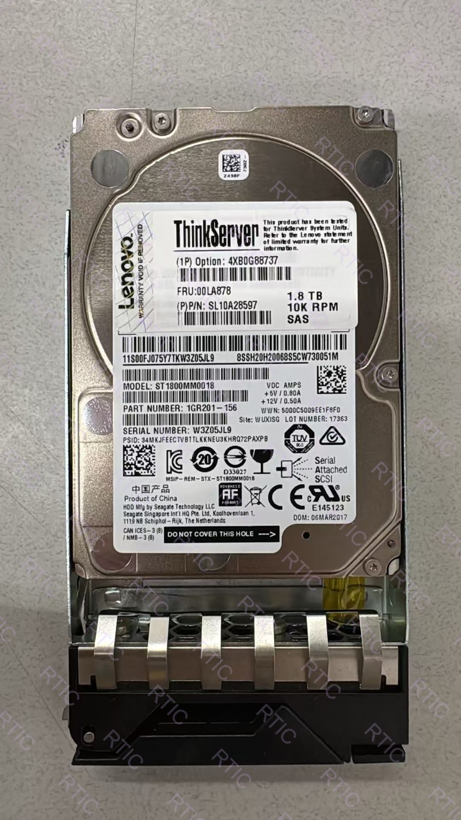 Lenovo 00LA878 / ST1800MM0018 1.8TB 10K RPM 12Gb/s SAS 2.5" Hot-Swap Hard Drive