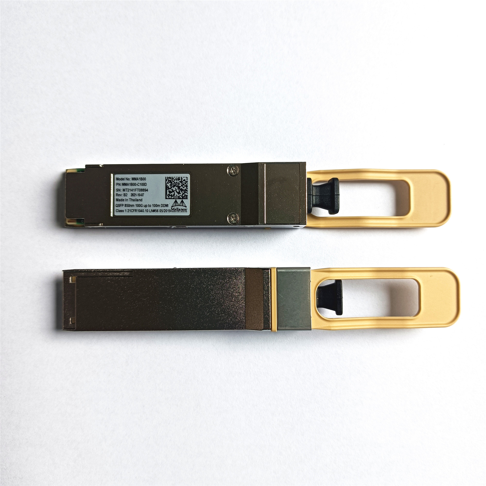  Mellanox MMA1B00-C100D 100GbE SR4 QSFP28 850nm 100m Optical Transceiver