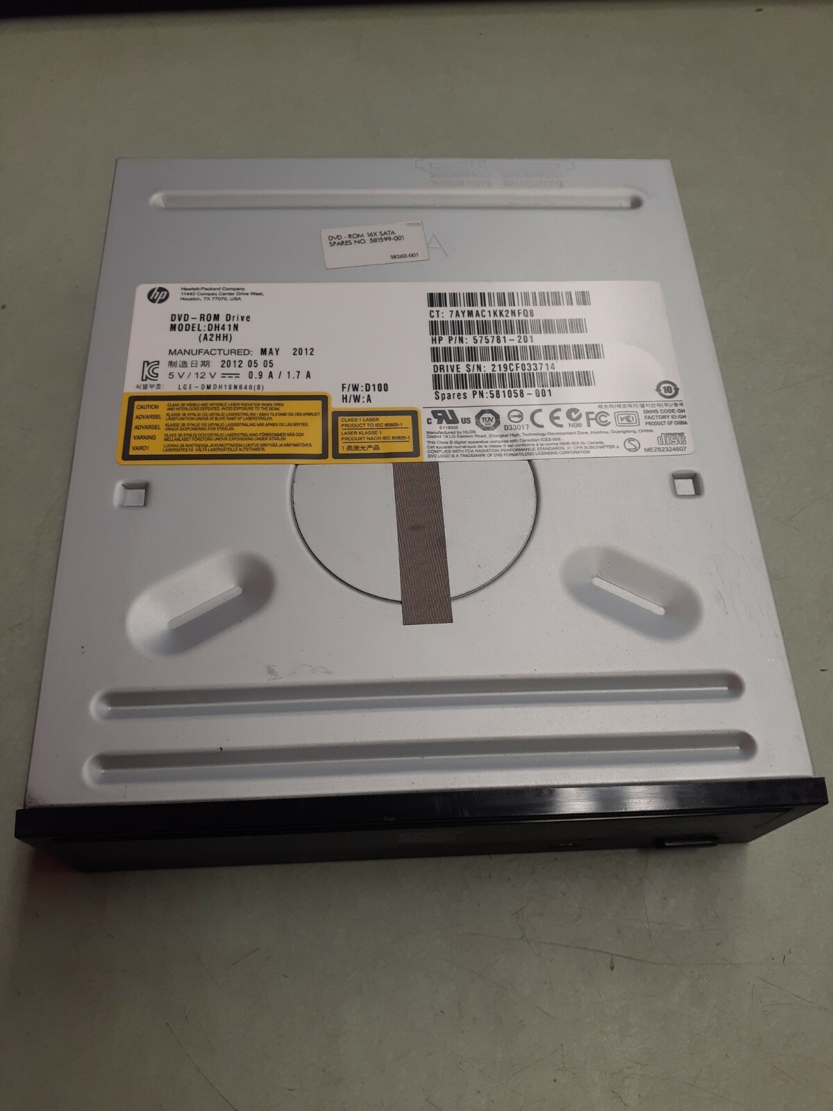 HP DH41N (A2HH) DVD-Rom Drive 575781-201 581058-001