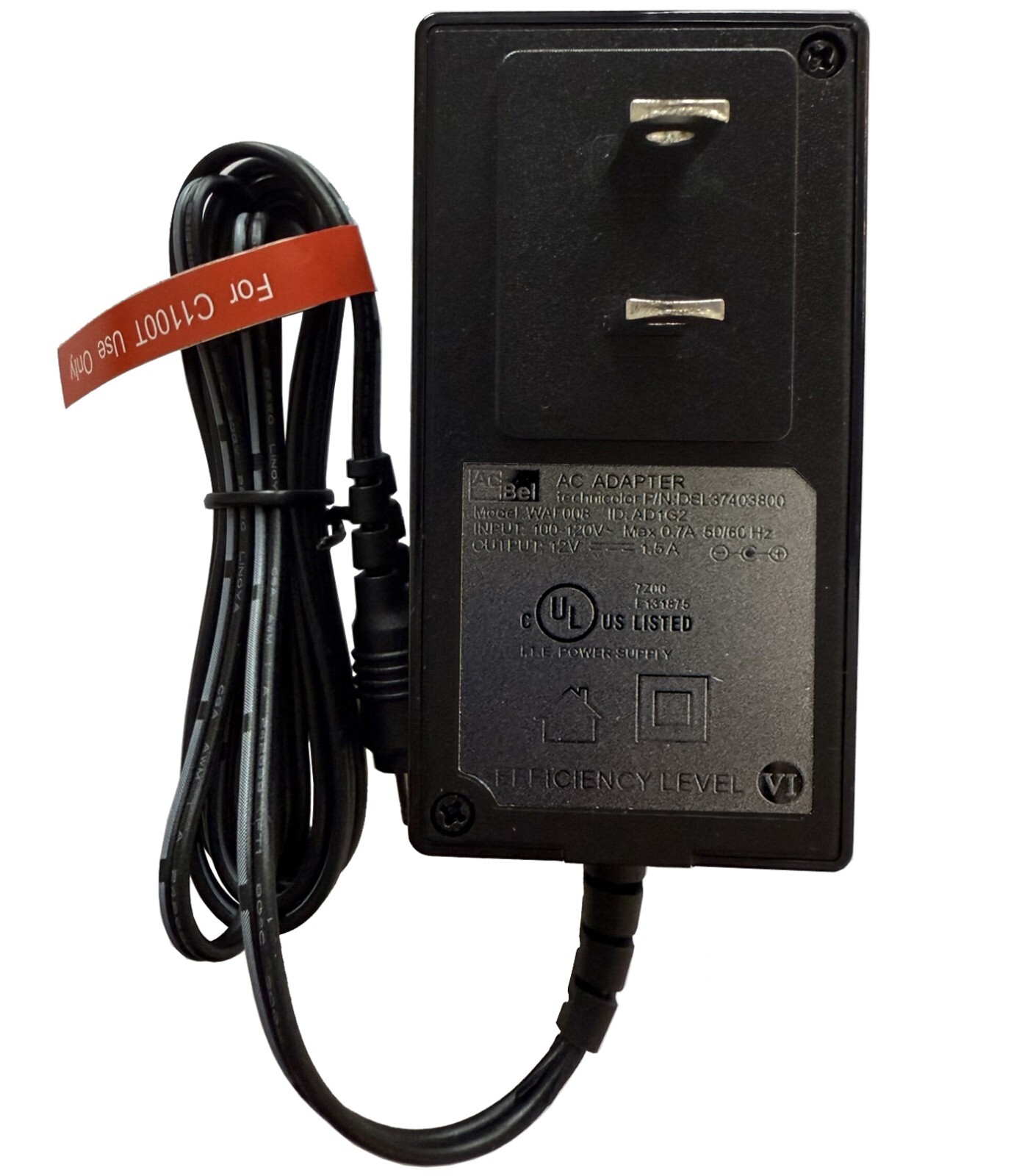 Original AcBel WAF003 WAF008 12V AC Adapter For Centurylink C1100T DSL Modem PSU