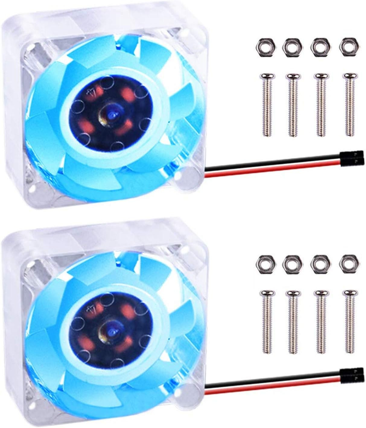 2Pcs Quiet Cooling Fan 40X40X10Mm 4010 Fan DC 5V 3.3V Brushless CPU Cooling Fan