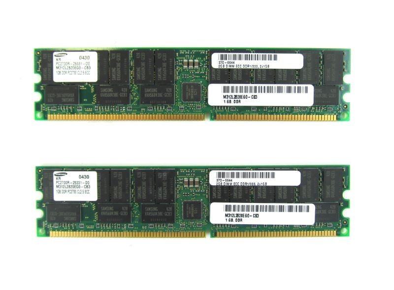 Sun X9252A 2GB (2 � 1GB DDR333 DIMM) 370-6644 4z