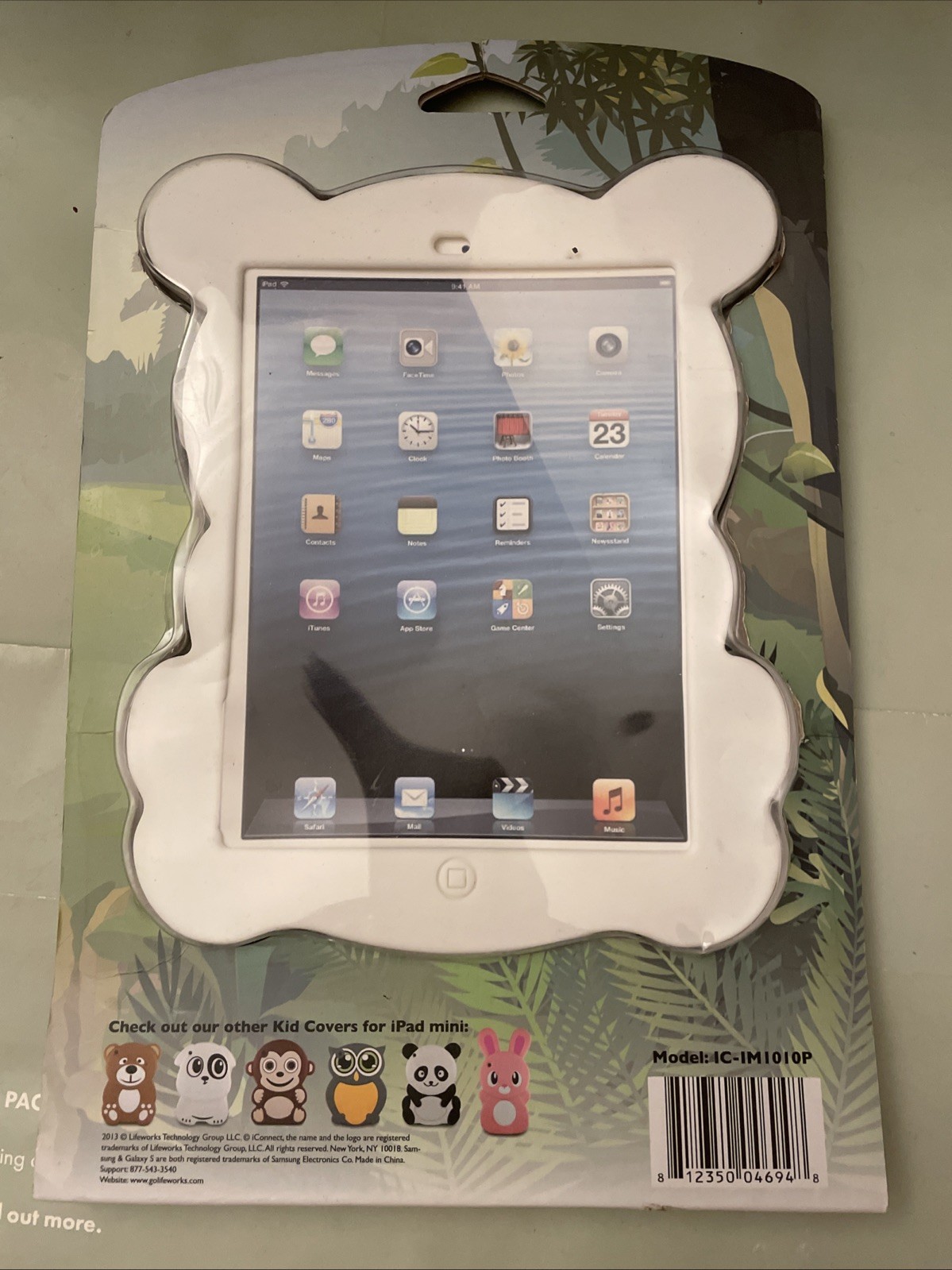 iConnect Kid Covers: Silicone Animal Case for iPad mini - Panda NEW