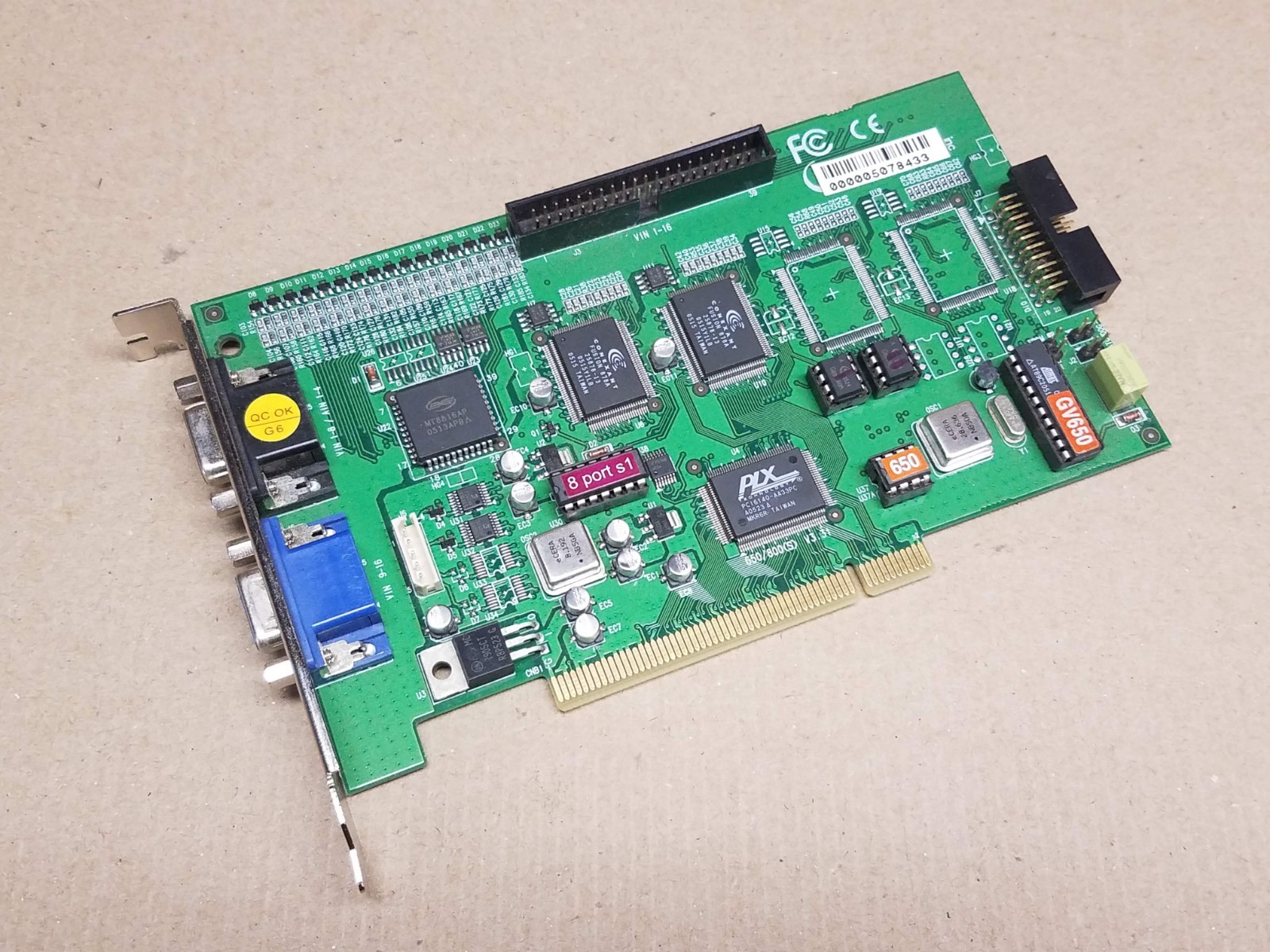 GeoVision GV-650/800 650/800(s) GV650 Surveillance Card VGA Serial V3.31 Capture