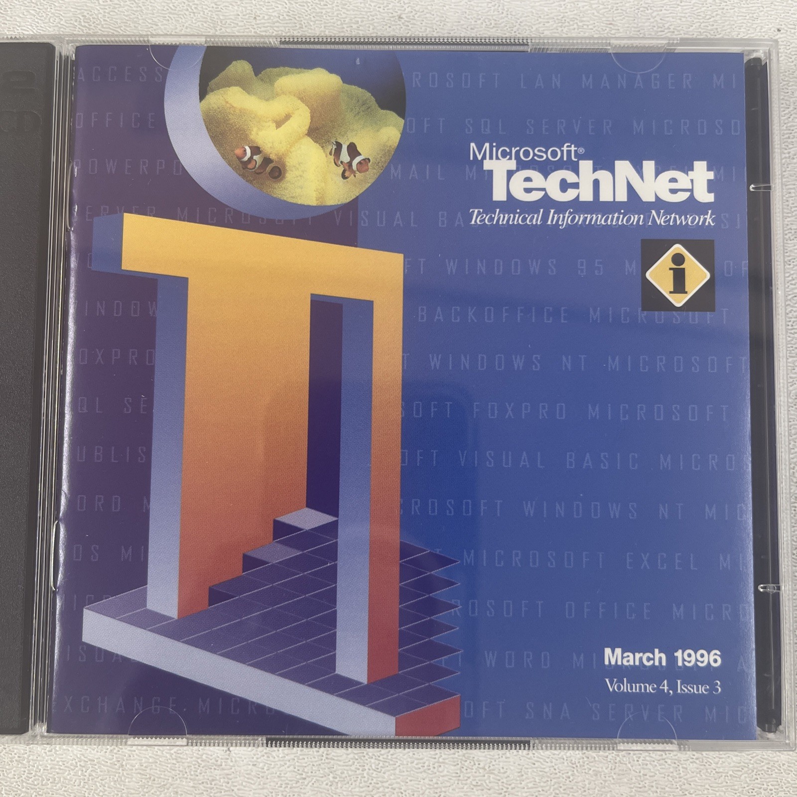 Microsoft TechNet CD CDROM March 1996 Vol 4 Technical Information Network