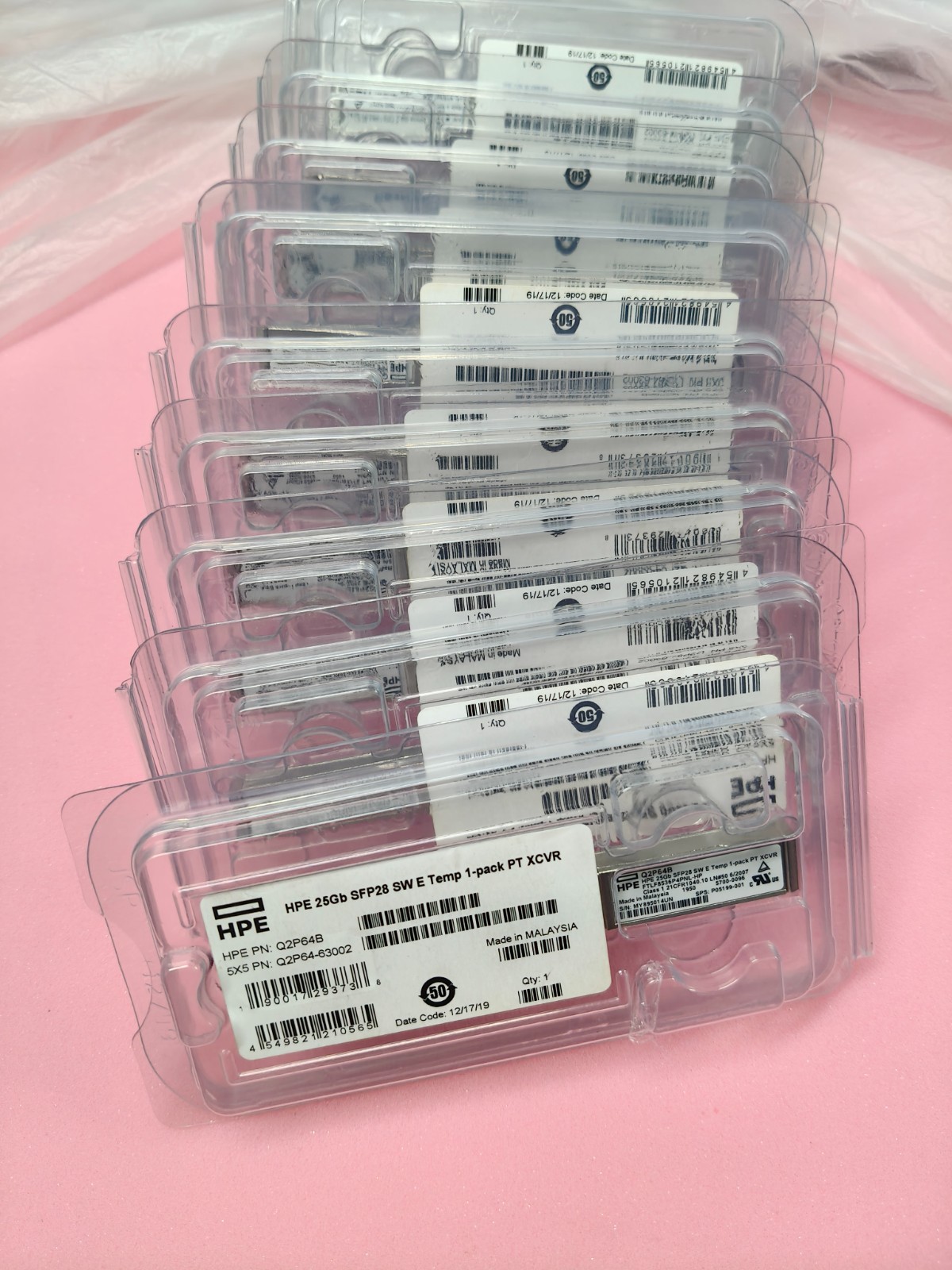 HPE Q2P64B SFP28 25GBASE-SR 25GB SW P05199-001 LC  MMF Non-China counterfeits
