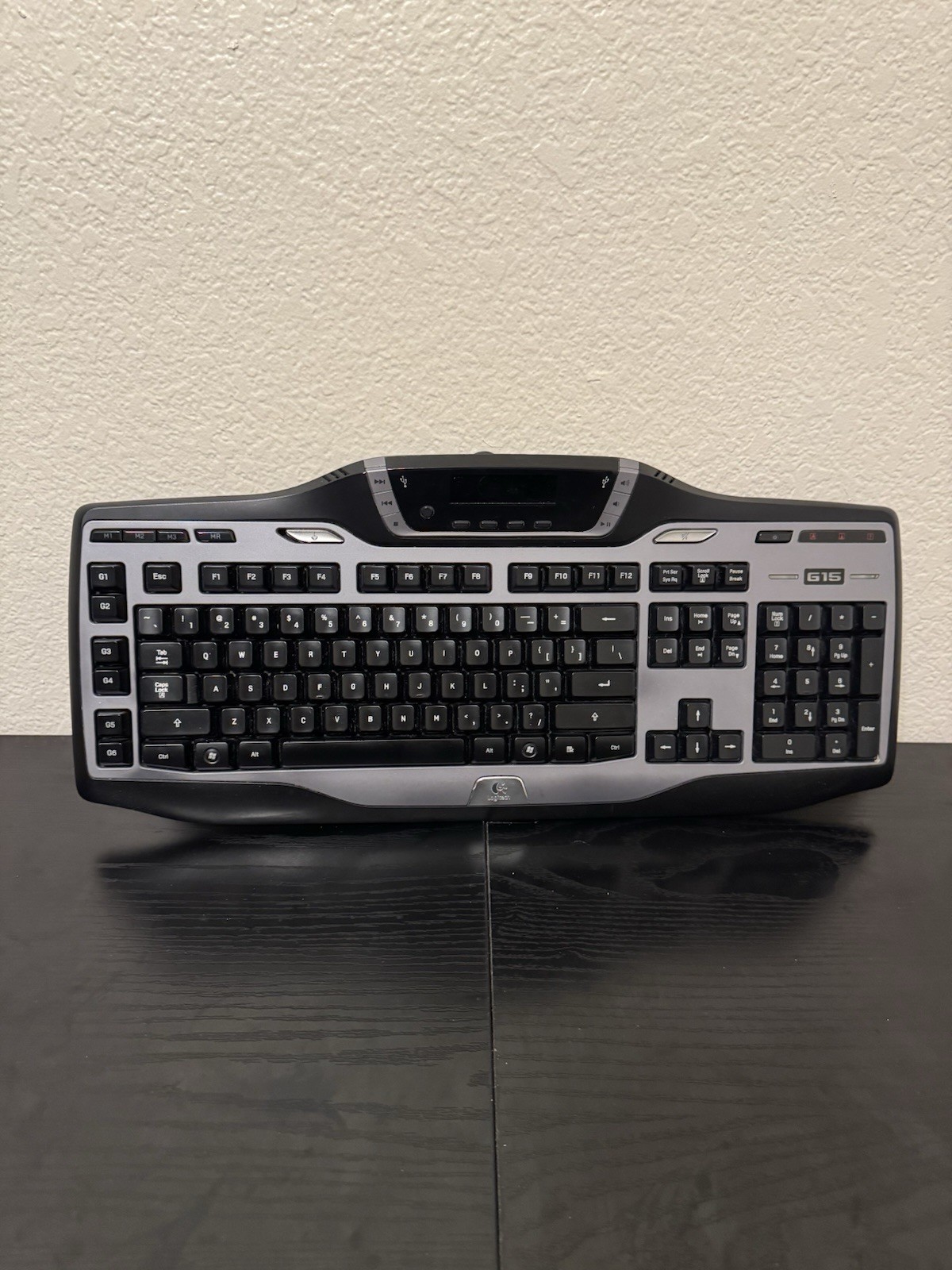 Logitech G15 Wired USB Gaming Keyboard LCD Illuminated Y-UW92 Multimedia Tested