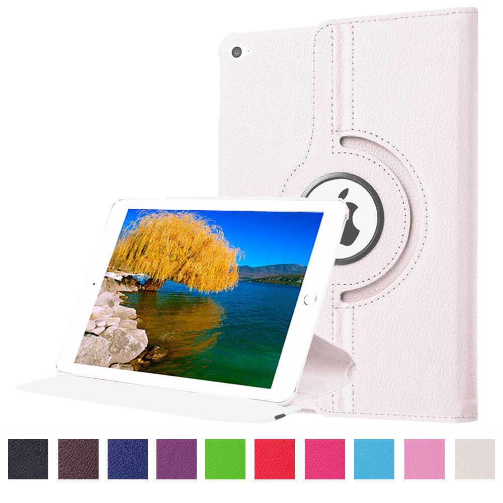 Luxury PU Leather Smart Cover 360 Rotating Holder Case For iPad Mini 4 5
