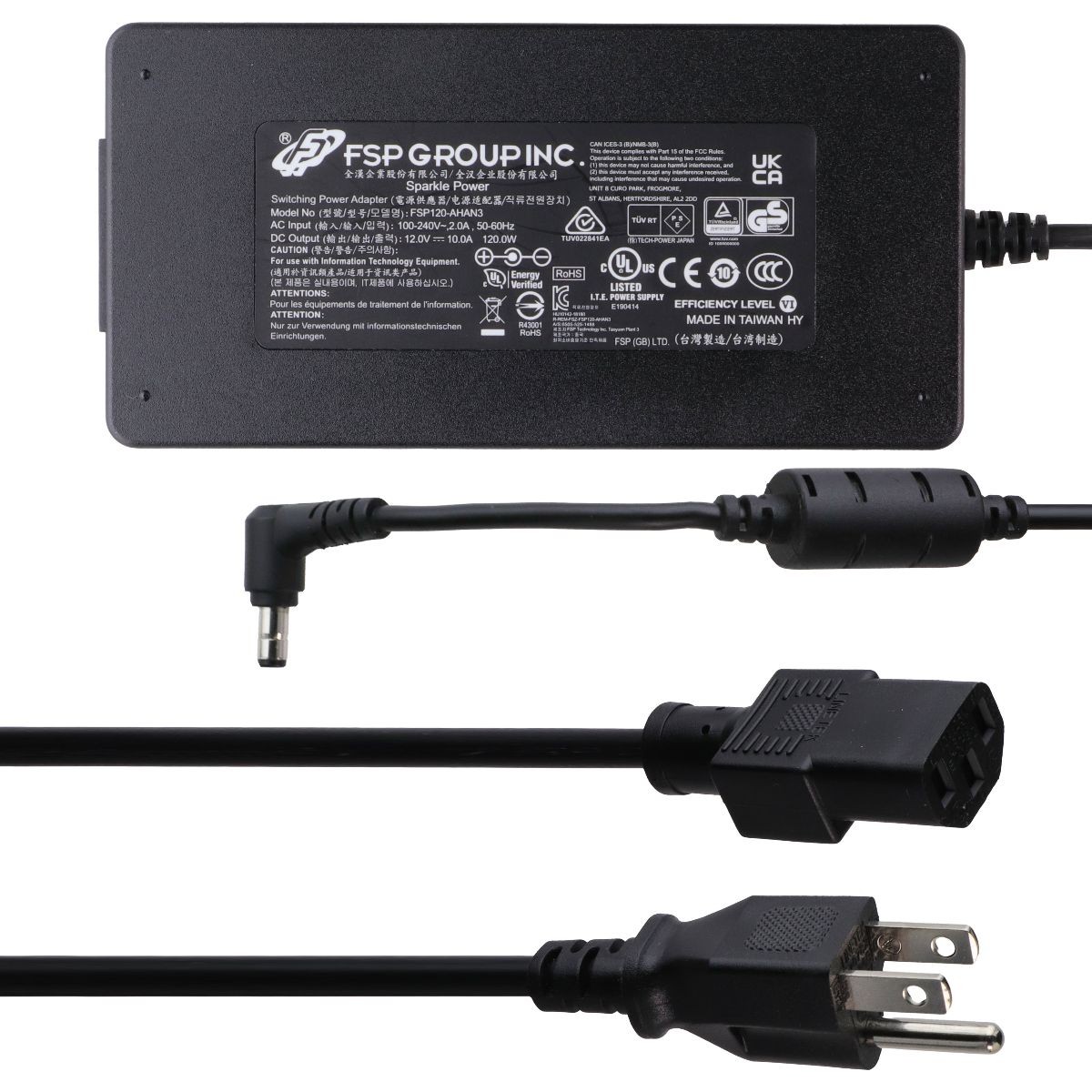 FSP Group Inc. (12V / 10A / 120W) Power Supply (FSP120-AHAN3) with AC Power Cord