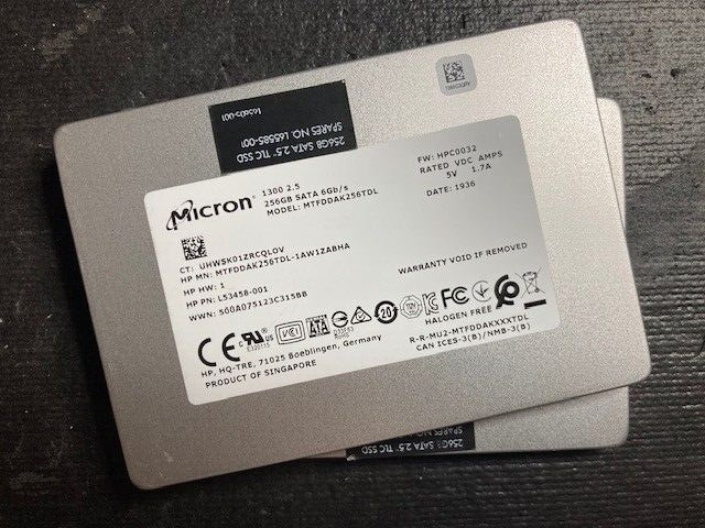 (Lot of 2) Micron 1300 256GB 2.5