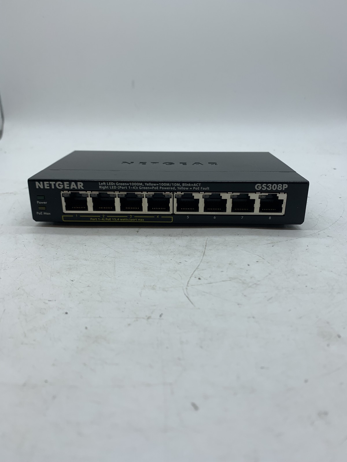Netgear GS308P 8-Port Gigabit Ethernet Switch No A/c ~ 
