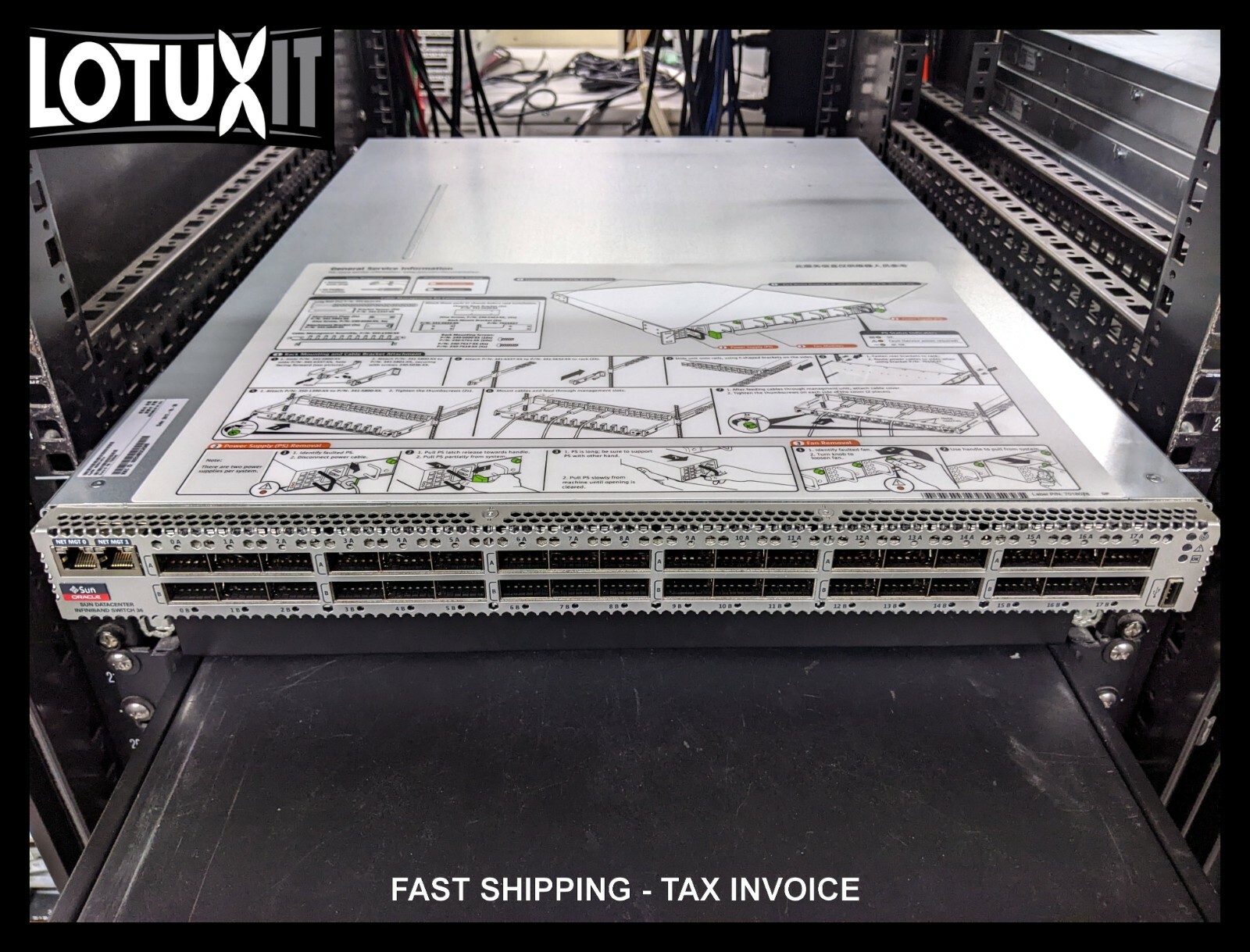 Sun Oracle Datacenter Infiniband Switch 36 Port 7305540 Mellanox IB