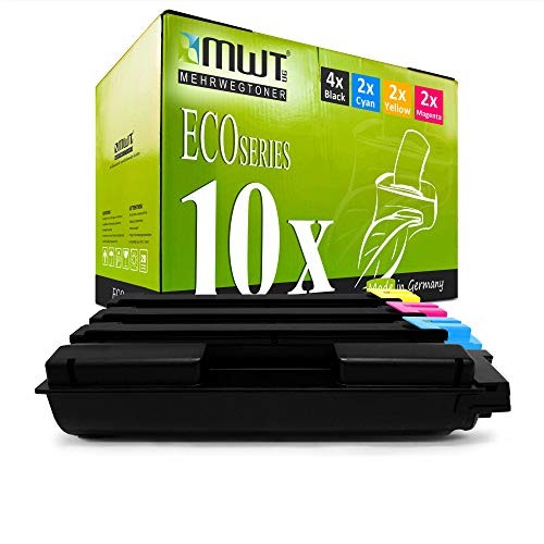 Eurotone 10x Toner Cartridge Compatible With Kyocera Multi-Color Reusable