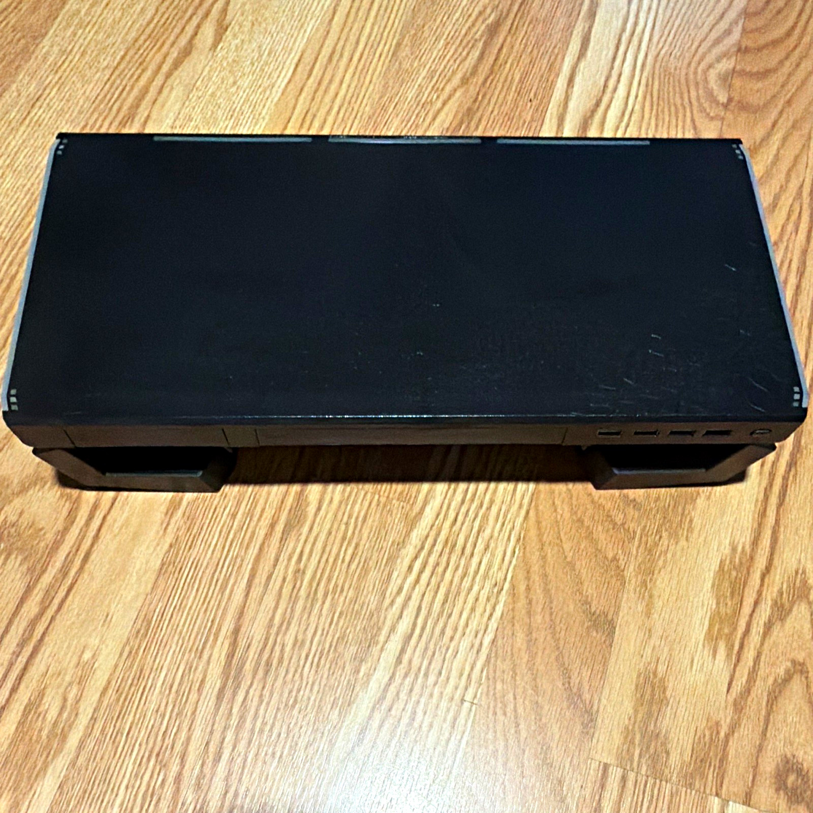 Black Fixed Monitor Stand Riser for 1 Monitor, Universal, Ventilated