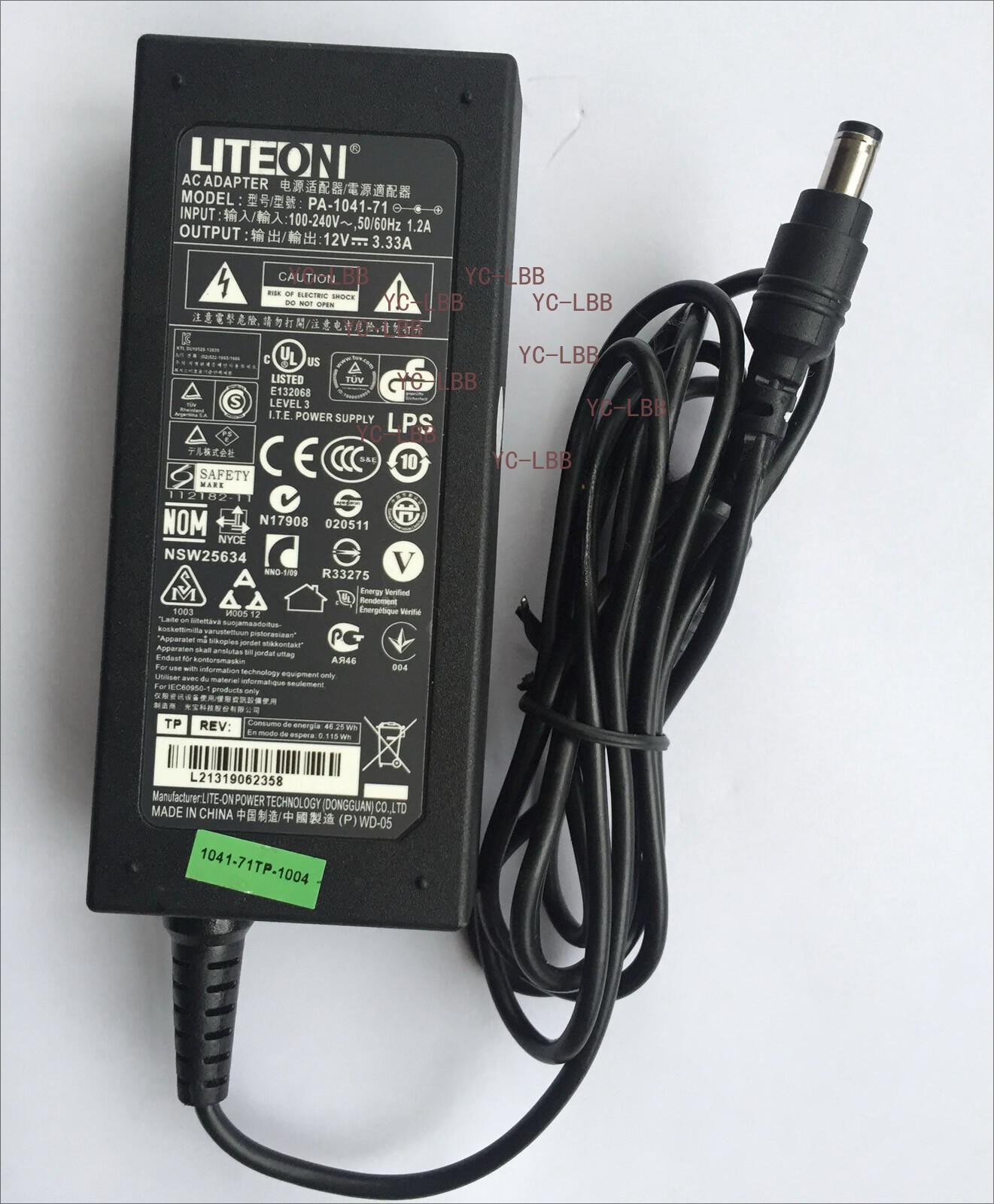 New Original Dell S2240Lc/S2340Lc Monitor PA-1041-71 Liteon 12V 3.33A AC Adapter