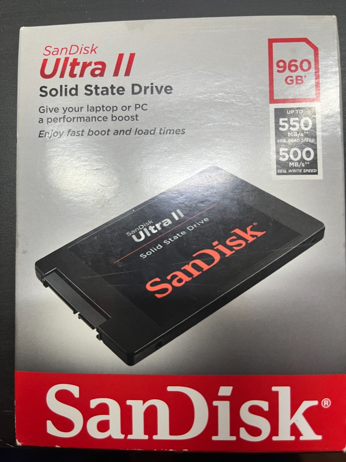 SanDisk Ultra II 960GB SATA 3.0 2.5 Inch Internal SSD Solid State Drive Unopened