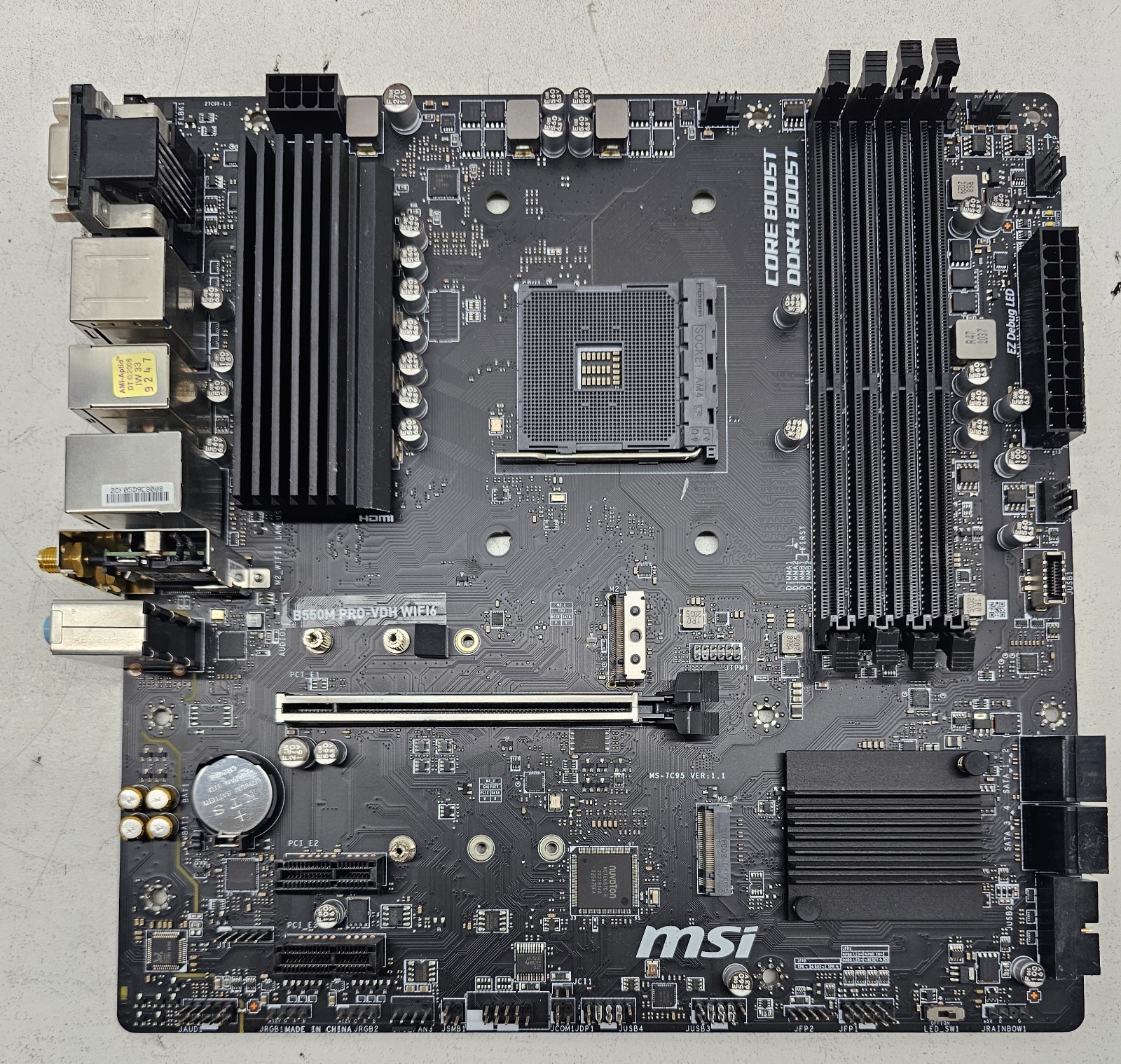 MSi B550M PRO-VDH WIFI6 AM4 mATX DDR4 AMD Motherboard (FL)