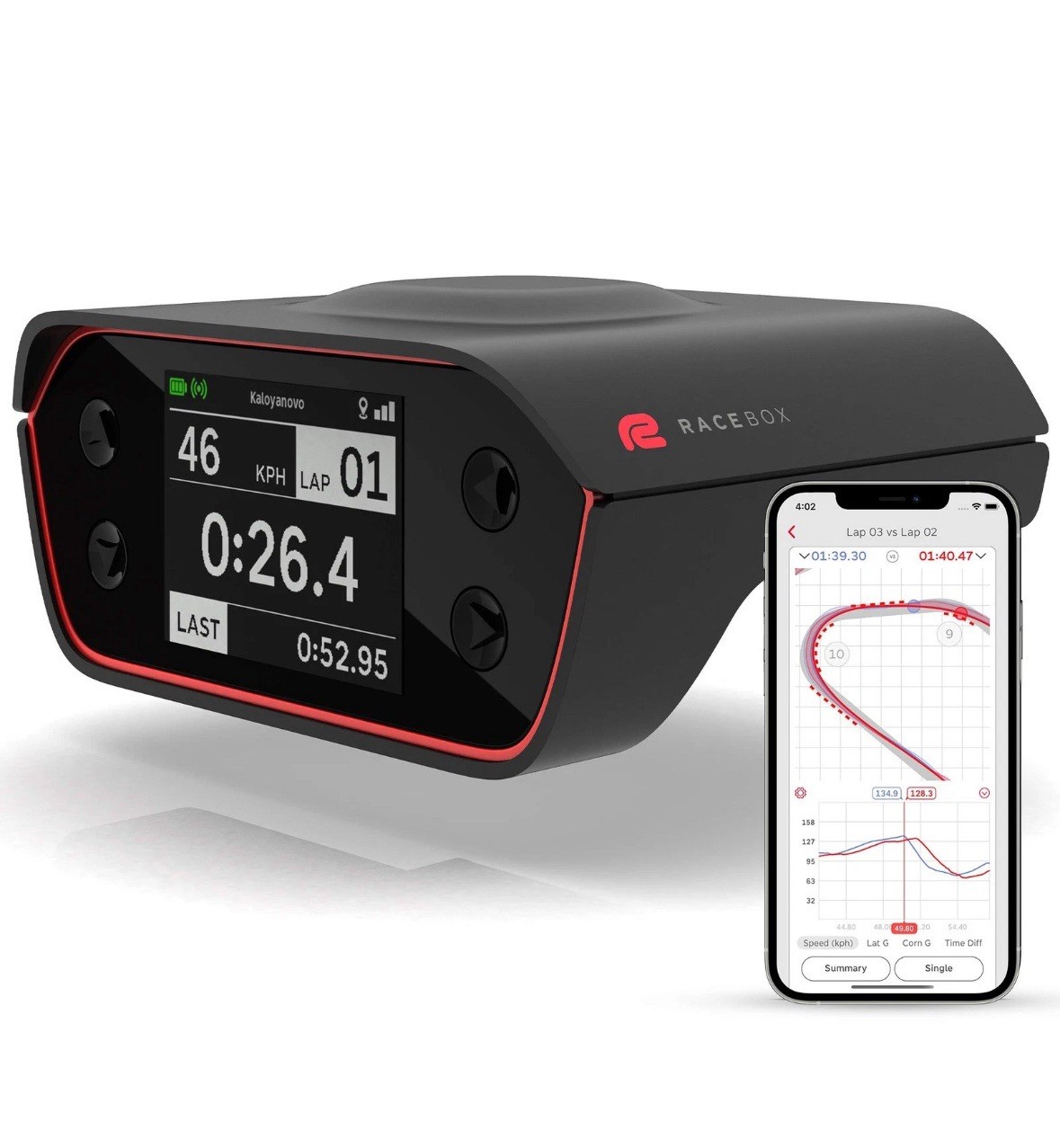 10Hz GPS Performance Meter Box - Car Lap Timer & Drag Data Logger