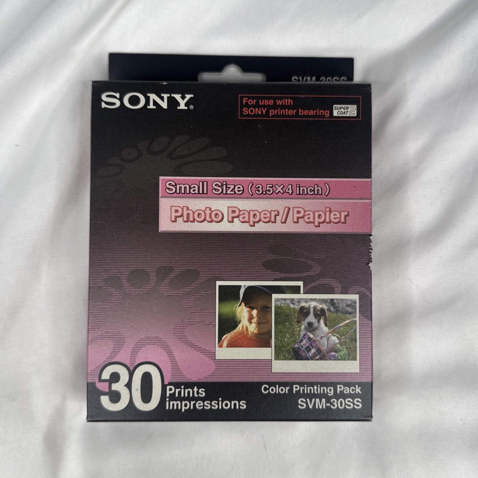 NEW Sony SVM-30SS Color Cartridge and Photo Paper Printing Pack Kit