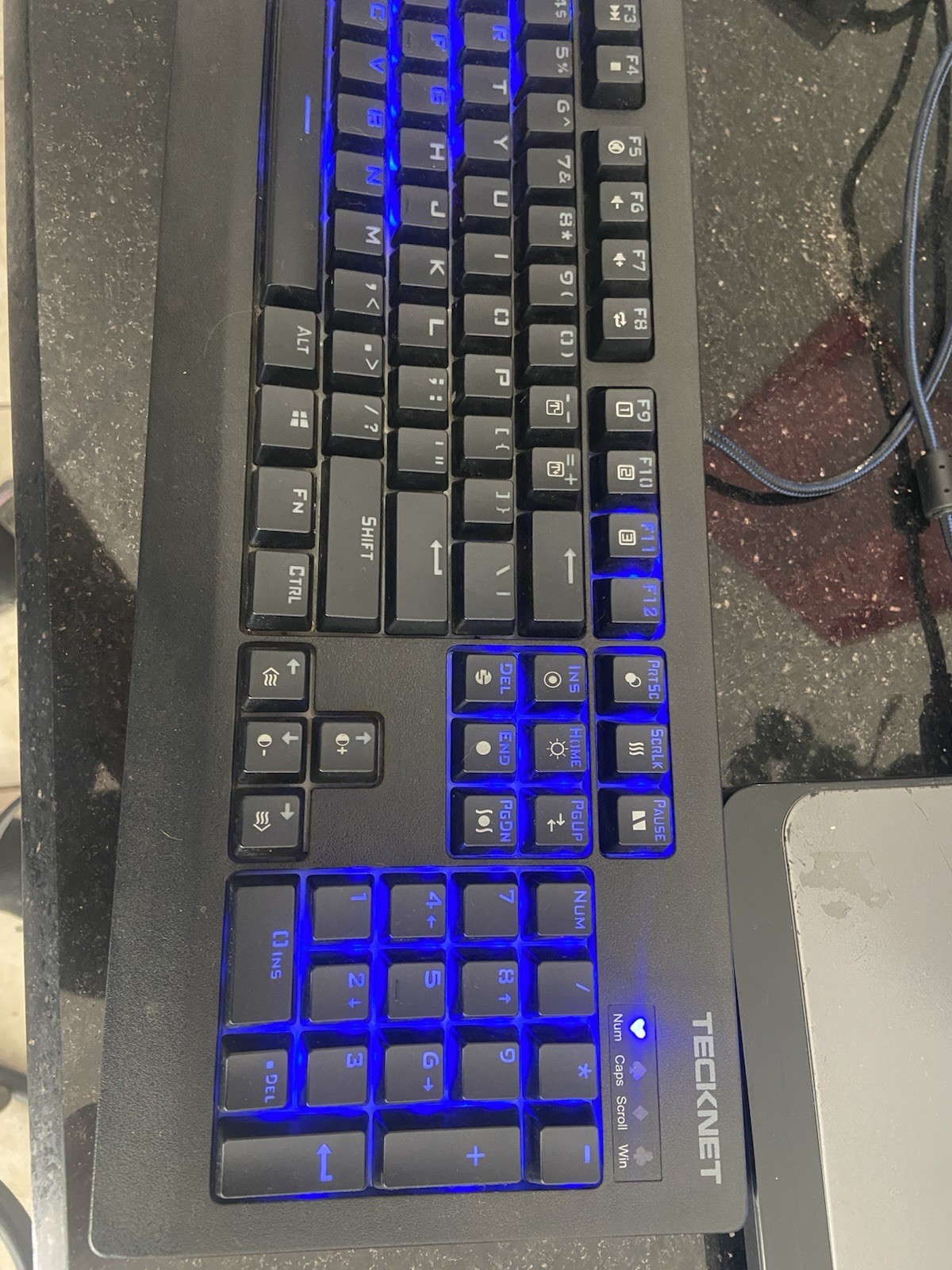 Tecknet Mechanical Keyboard Wired Gaming Keyboard Changing Color Keyboard