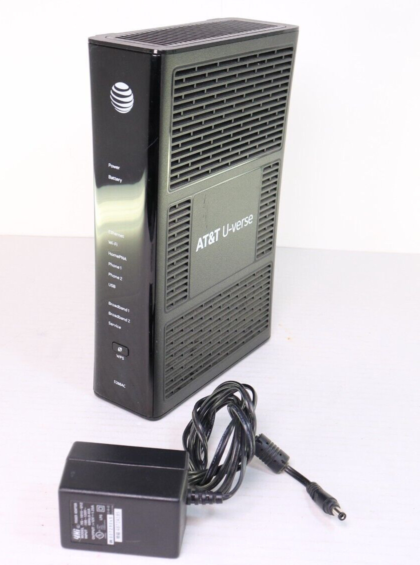 AT&T U-Verse Pace 5268AC Wireless Internet Gateway Modem Router Tested Good AC 